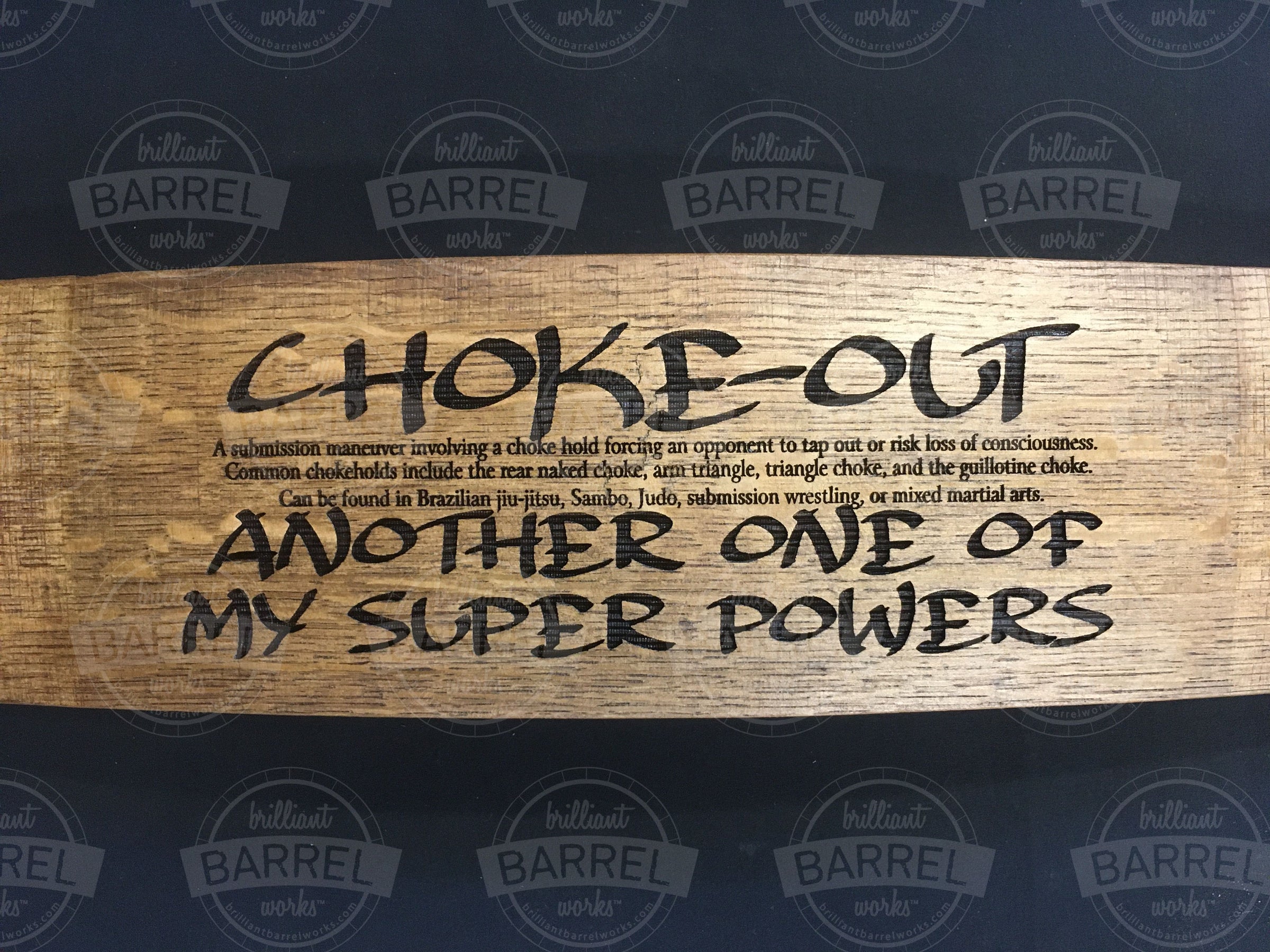 Single Stave Single Stave Design - Choke-Out Superpower | Brilliant Barrel Works